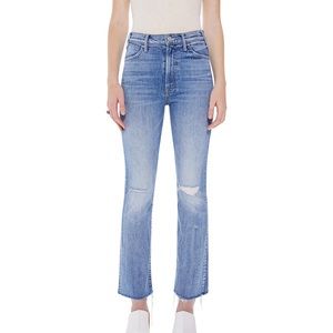 MOTHER Denim The Hustler Ankle Fray in Crashing Hard size 28